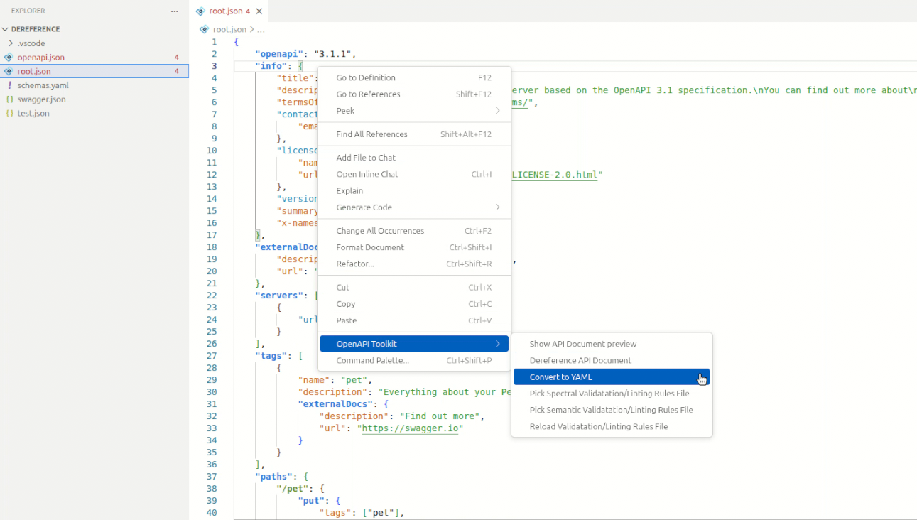 JSON/YAML conversion